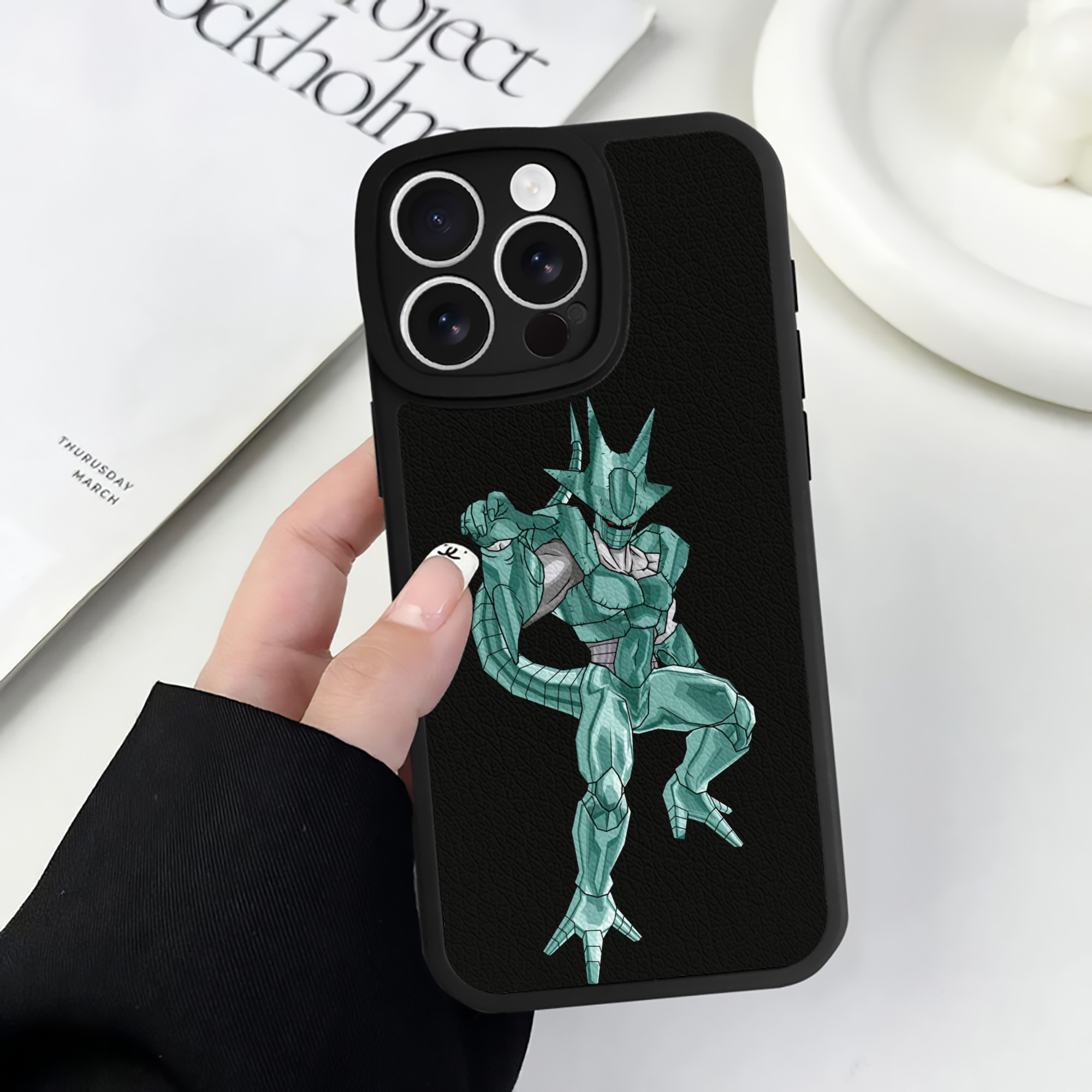 （画像用） ドラゴンボール DRAGON BALL 【iPhone 16シリーズ対応】シリコンスマホケース（レザー調） 材質：シリコン